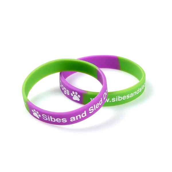 Debossed Rubber Silicone Wristbands