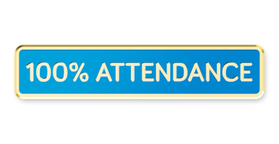 100% Attendance Bar