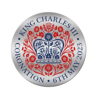 King Charles Coronation Pin Badge