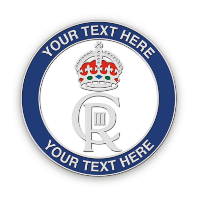 King Charles Badge Custom Text